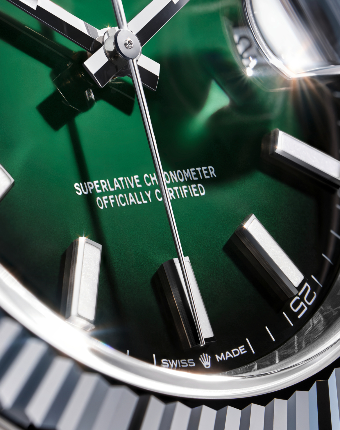 Oyster Perpetual Datejust 41 green lacquer ombré dial